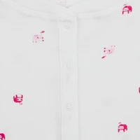 Dámská krátká noční košile s propínací légou 3